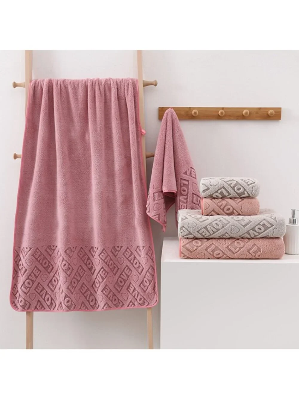 New Coral Fluff Towel Plus Thickened Hot Flower Absorbing Face Wash Towel